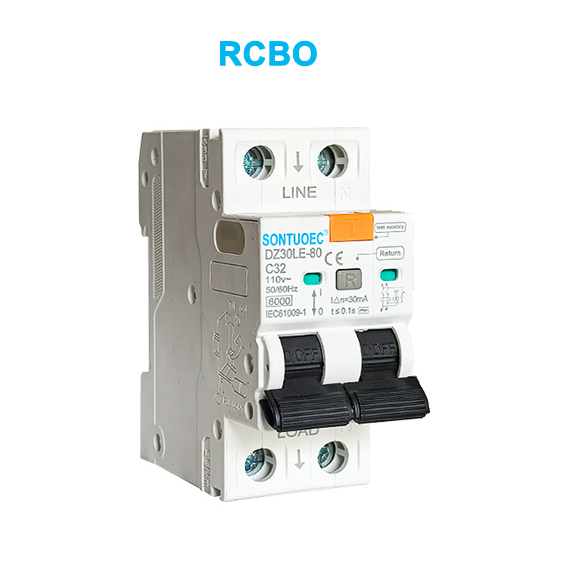 2p Laakage Prince Circaket Breaker 6ka IEC61009.1Sandsardard mhando rcbo