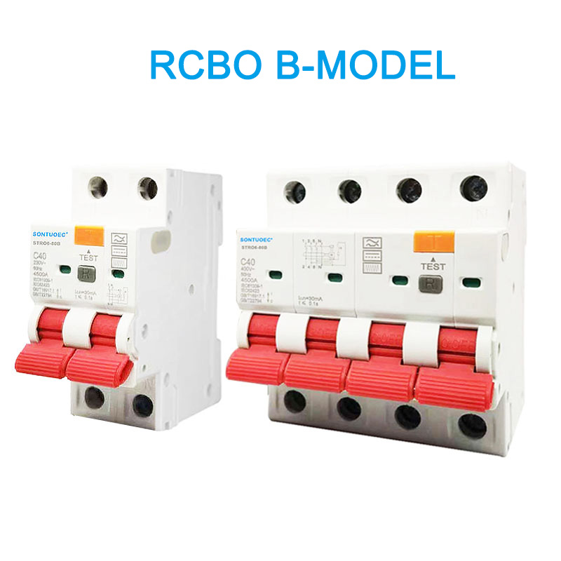 Rcbo b model 2P 4P yakasara yazvino circaket breaker