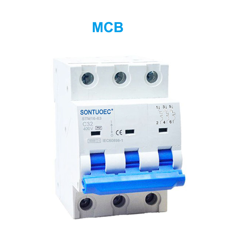 Stm16-63 miniature circuit breaker 6ka 1p 2p 3p 4p 16a 230 / 400V McB