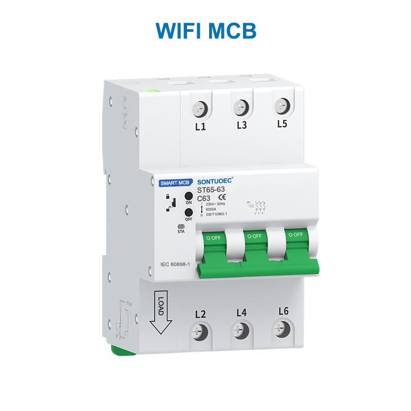 Wifi Rs485 multifuntional IOT yakanangana McB rcbo rcbo ngochani circaket breaker