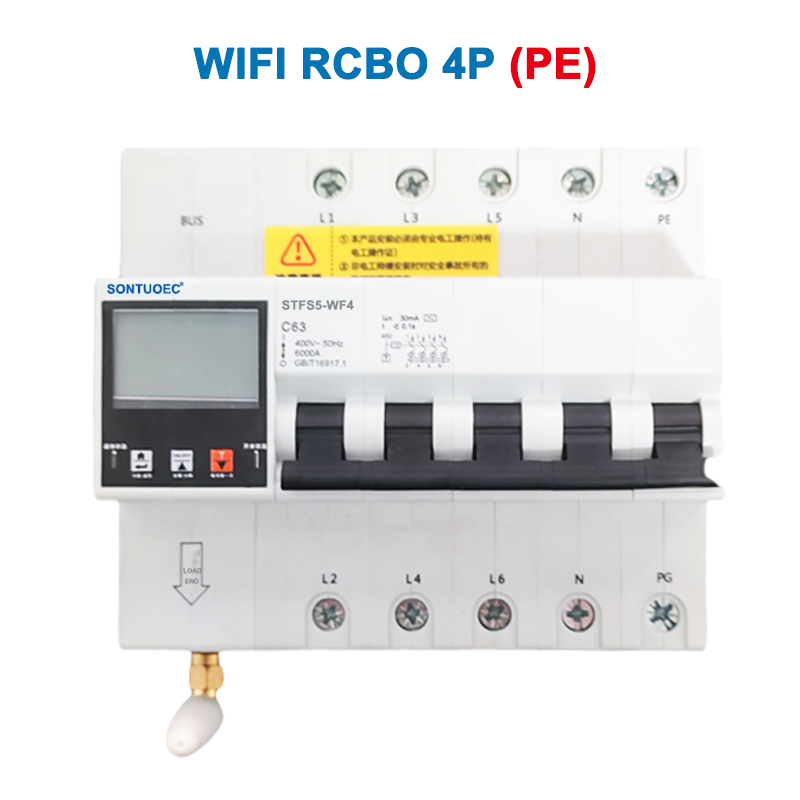 Wifi stfs5-63 nhevedzano yakawanda inoshanda IOT yakanangana rcbo rcoliggent redunhu breaker